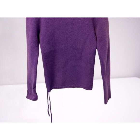 Made in Italy LUCA LUCA ORLANDI 100% 2-Ply Cashmere Sweater Turtleneck Purple - Picture 2 of 8